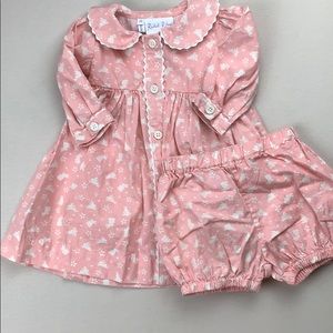 Rachel Riley Button-Front Bunny Dress